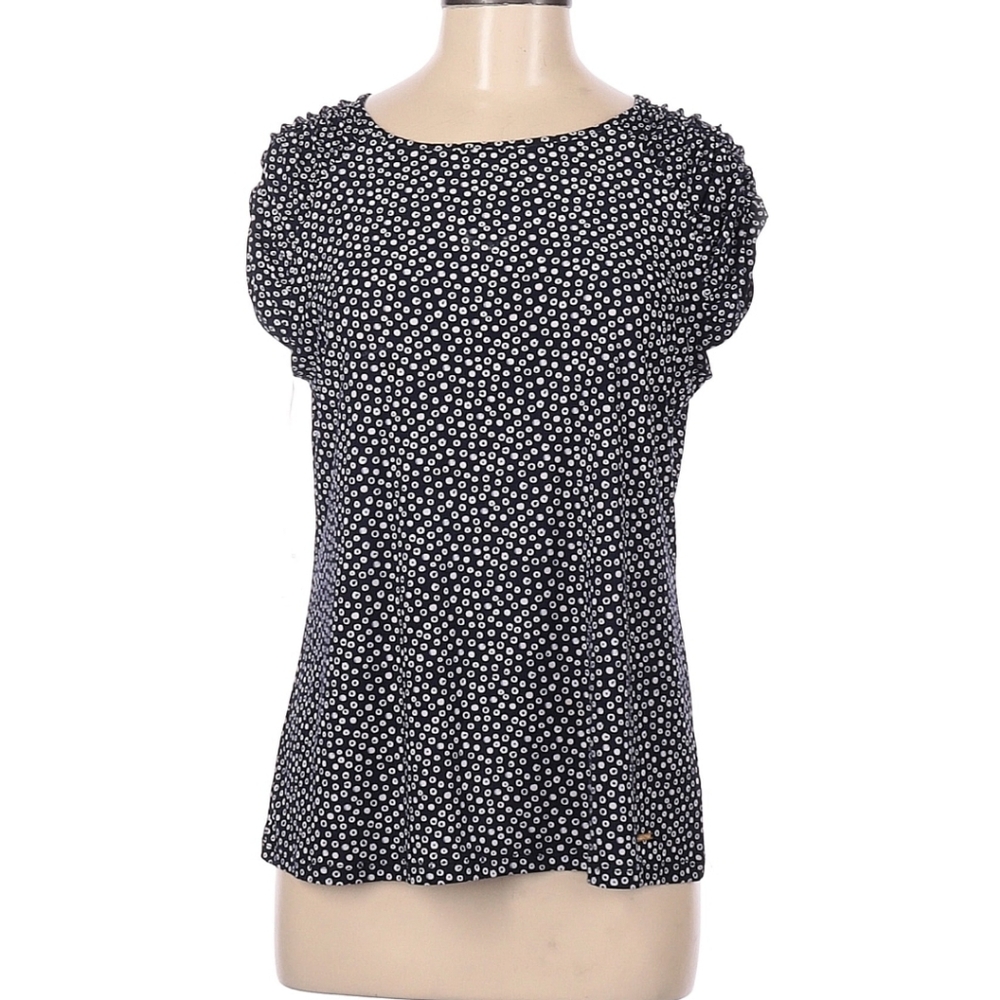 Anne Klein Black and White Polka Dot Blouse